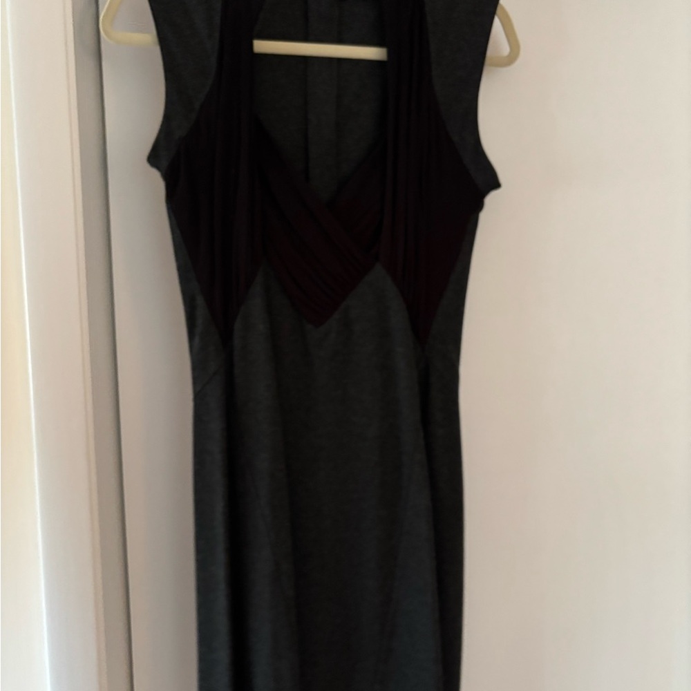 French Connection Charcoal and Black Mini Dress